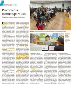 Recorte da reportagem do jornal O Globo sobre formação docente